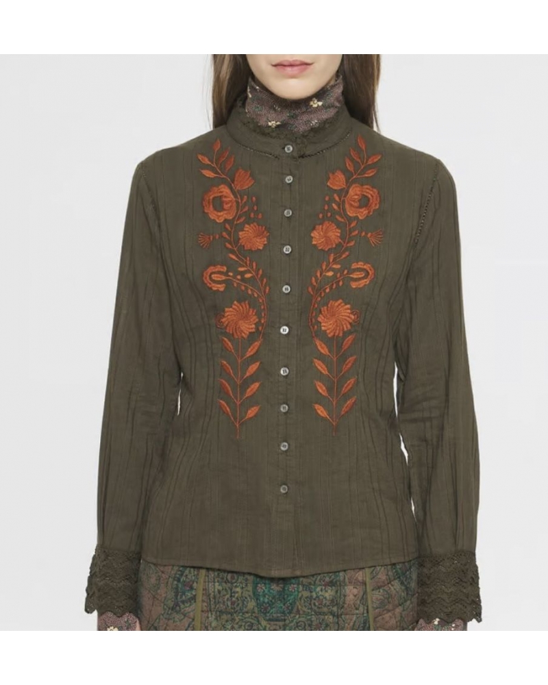 Blouse KISS Kaki ANTIK BATIK - 1