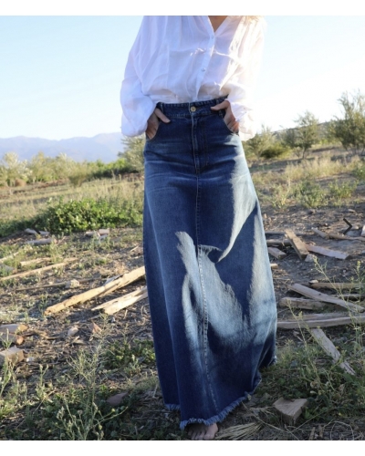 Jupe JACINTHE Bleu HAPPY HAUS - 1