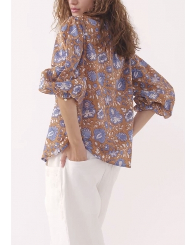 MAUDE BLOUSE Brown ANTIK BATIK - 2