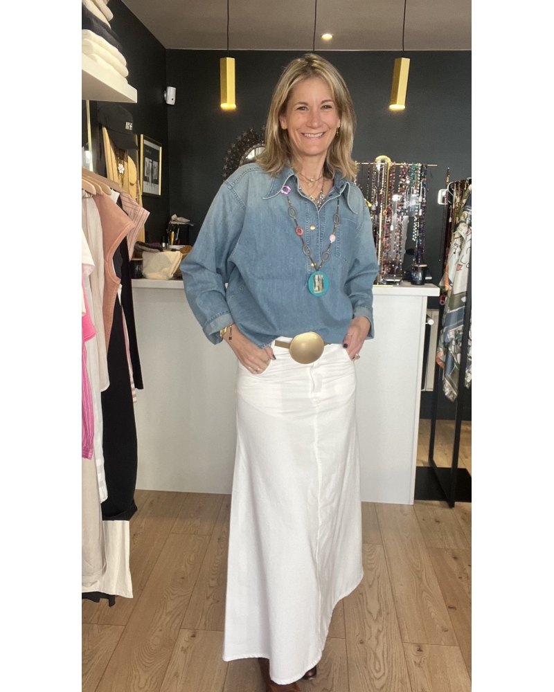 Jupe JACINTHE Blanc HAPPY HAUS - 1