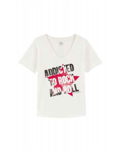 Tshirt TIZIA Addict white LEON & HARPER - 1