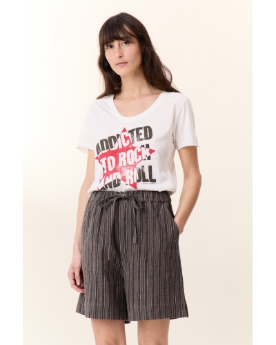 Tshirt TIZIA Addict white LEON & HARPER - 2