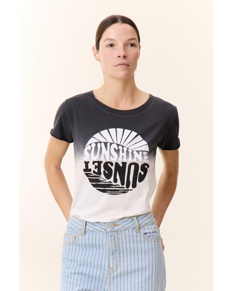 Tshirt TORO Sunset Carbone LEON & HARPER - 1