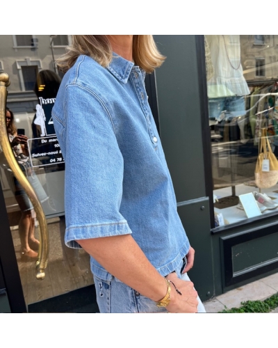 BOXI POLO Denim SELECTED - 4