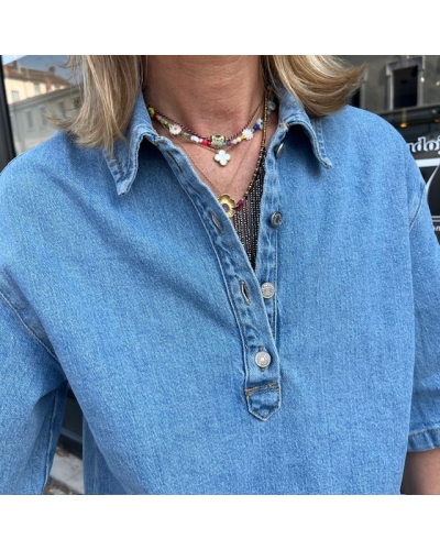 BOXI POLO Denim SELECTED - 5