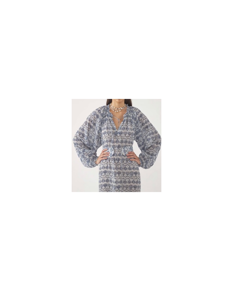DALIA DRESS Blue ANTIK BATIK - 1