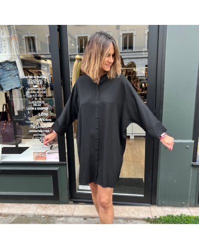Robe Chemise Lin Viscose Nero DANIELE FIESOLI - 2