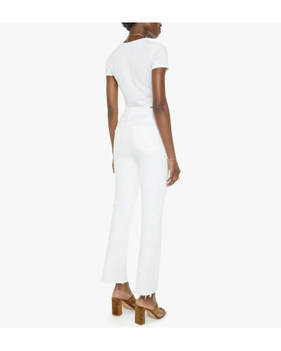 HUSTLER ANKLE FRAY White MOTHER DENIM - 2