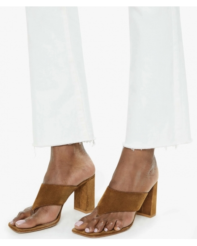 HUSTLER ANKLE FRAY White MOTHER DENIM - 3