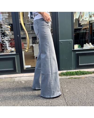 THE TWISTER HEEL Gris Mother Denim - 2
