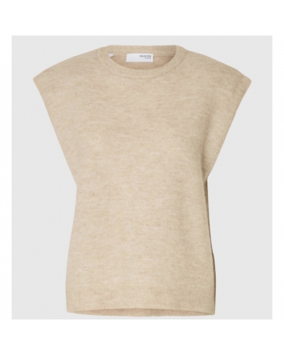Pull ss manche Beige Selected - 1