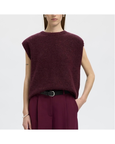 Pull ss manche Burgundy Selected - 3