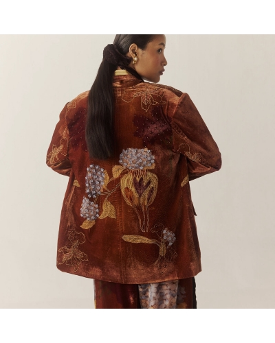 OVERSIZED BLAZER Foliage CORD - 2