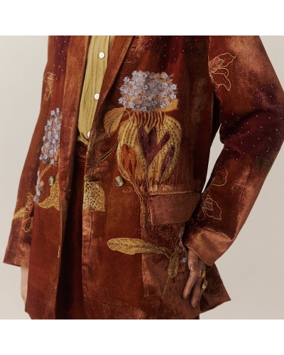 OVERSIZED BLAZER Foliage CORD - 3