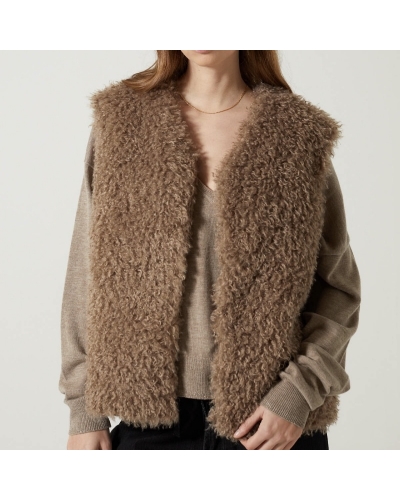 VERA VEST Fake fur Charlie Joe - 1