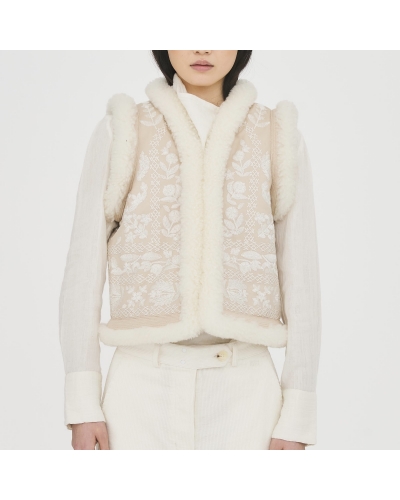 HUGO Gilet Cream Antik Batik - 1