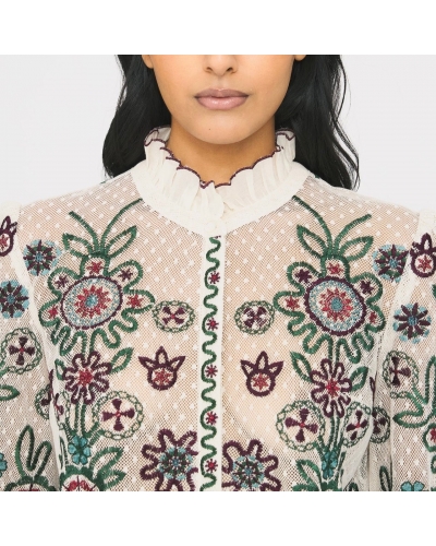 HAGA Blouse Cream Antik Batik - 3