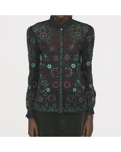 HAGA Blouse Black Antik Batik - 1