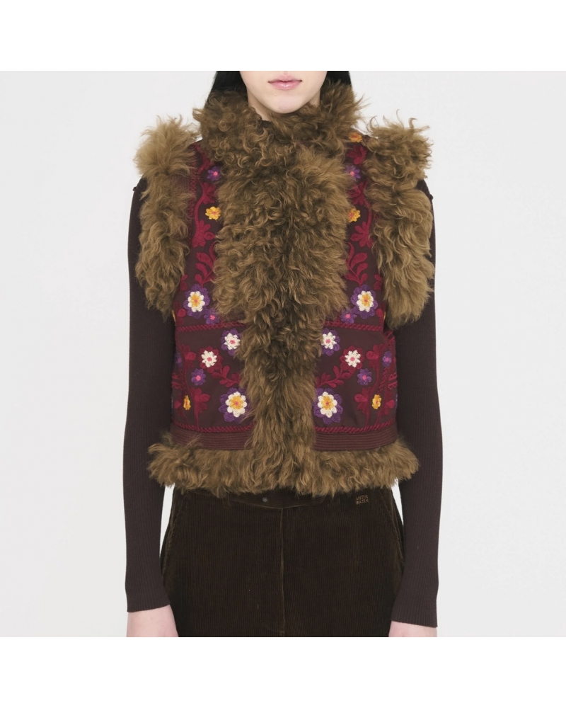 MAGYAR Gilet Burgundy Antik Batik - 1