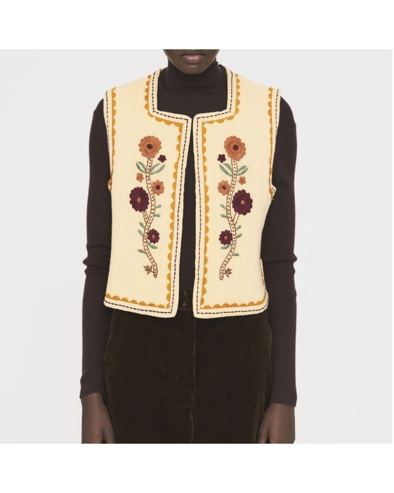 SUN Gilet Beige Antik Batik - 1