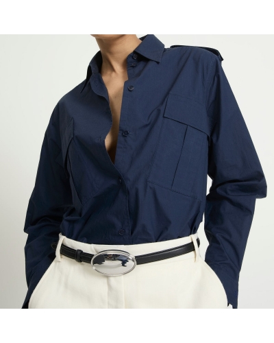 Chemise OFFICER Navy Laurence Bras - 2