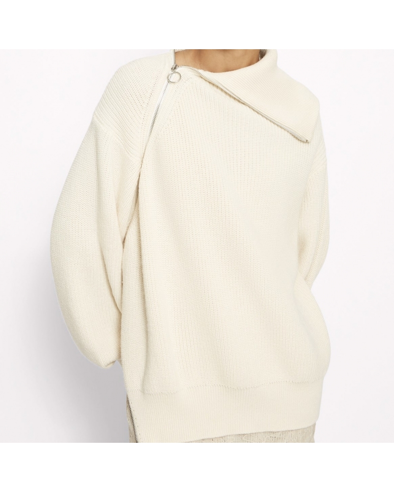 Maille ZIP Ecru Roseanna - 1