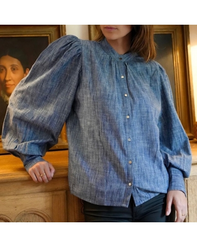 Blouse OLIVE Chambray Gratitude - 1