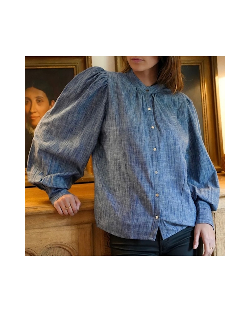 Blouse OLIVE Chambray Gratitude - 1