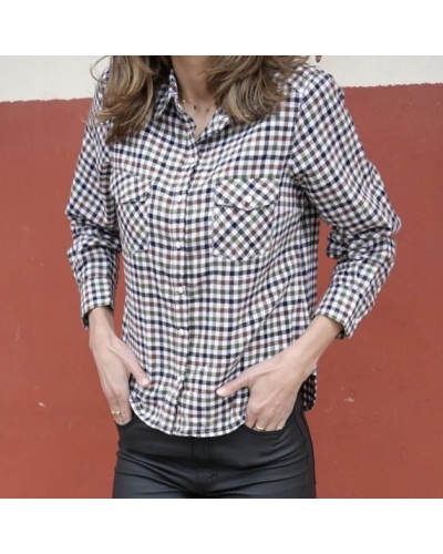 Blouse BRITNEY Vert/Camel Gratitude - 1