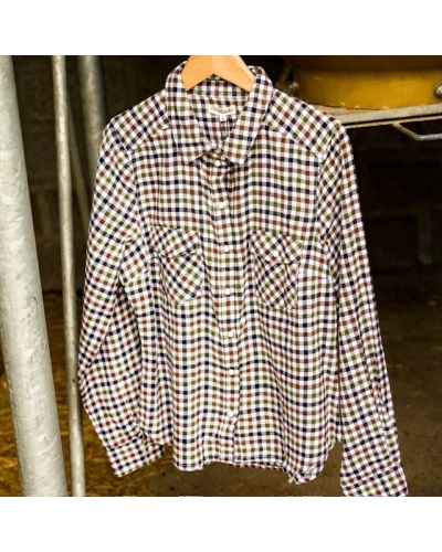 Blouse BRITNEY Vert/Camel Gratitude - 2