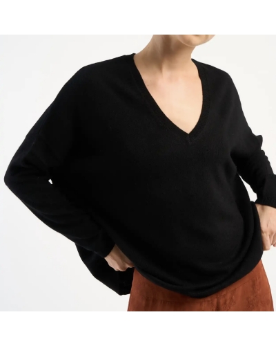 MONJAKOE Pull Noir LES TRICOTS DE LEA - 1