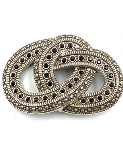 BOUCLE INFINI Silver/Black YOLETE - 1