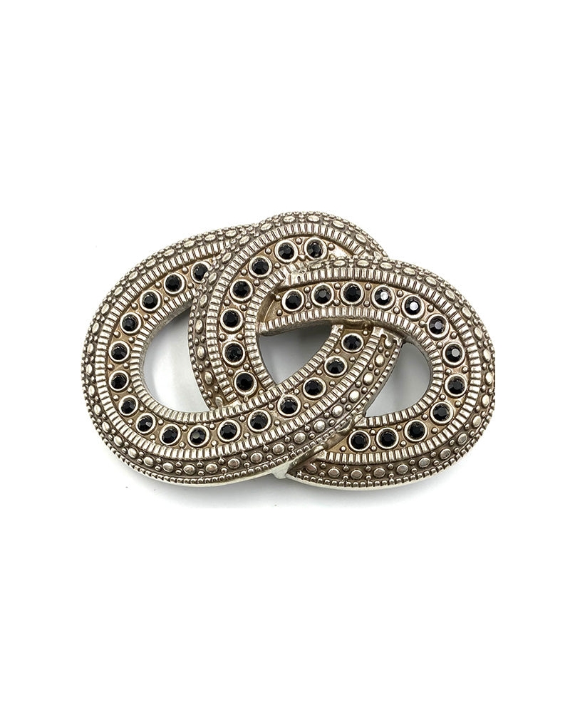 BOUCLE INFINI Silver/Black YOLETE - 1 BOUCLE INFINI Silver/Black YOLETE - 1