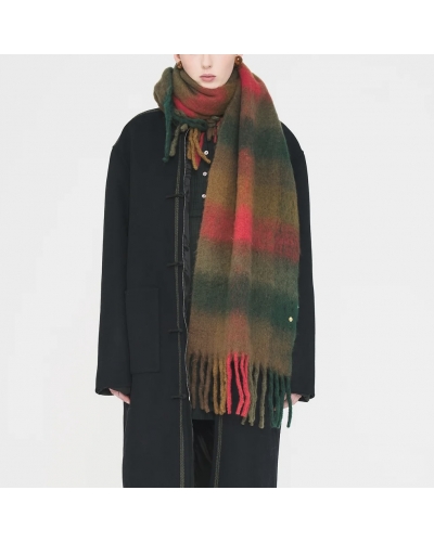 SCARF Green Red Antik Batik - 1