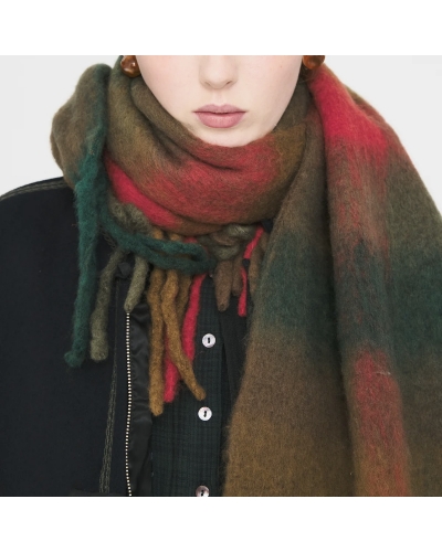 SCARF Green Red Antik Batik - 2