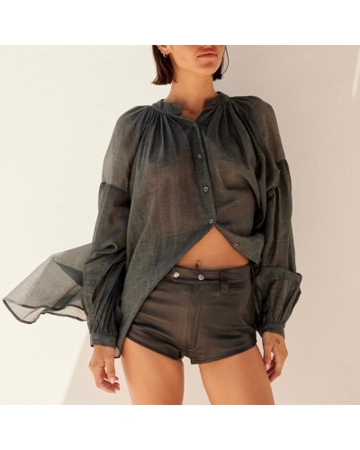 Blouse CULTURE Dark grey MES DEMOISELLES - 4