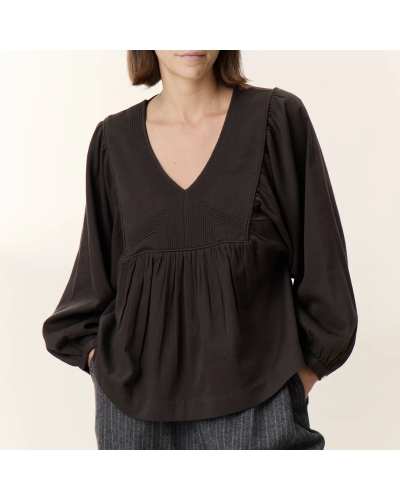 Chemise CORRY Moka LEON & HARPER - 1