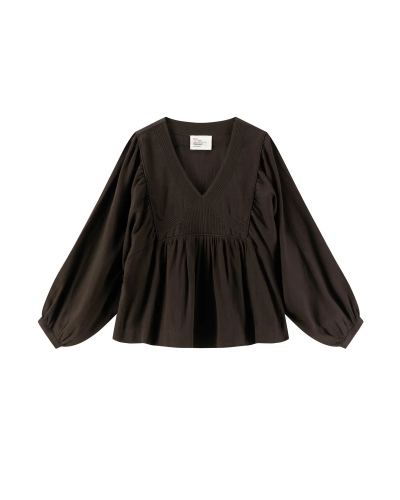 Chemise CORRY Moka LEON & HARPER - 4