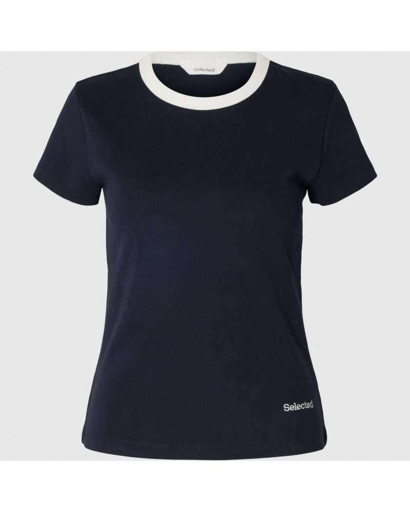 TSHIRT Navy White Selected - 1