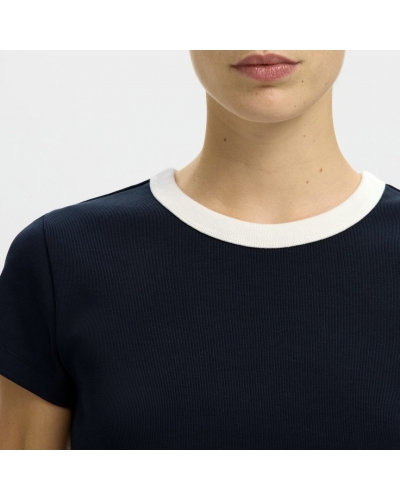 TSHIRT Navy White Selected - 2