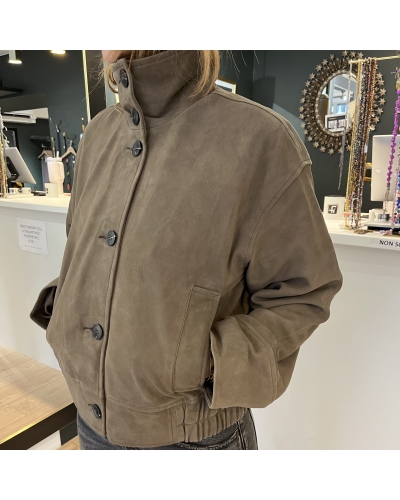 JACKET SUEDE Kaki Selected - 2