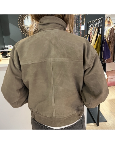 JACKET SUEDE Kaki Selected - 3