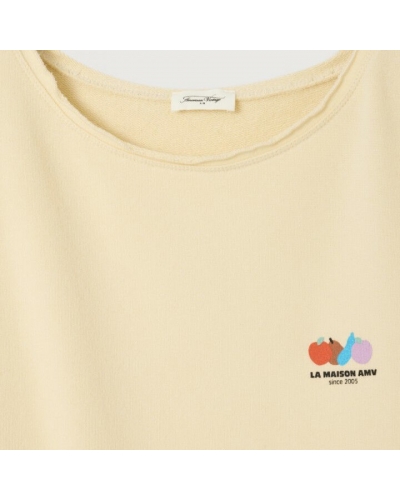 T-shirt ATUBAY Ecru AMERICAN VINTAGE - 1