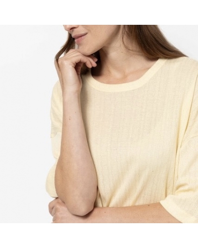 T-Shirt KLAXON Yellow AME ANTWERP - 1