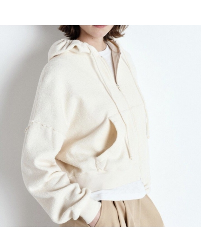 BOBY Sweat Zip Ecru AMERICAN VINTAGE - 1