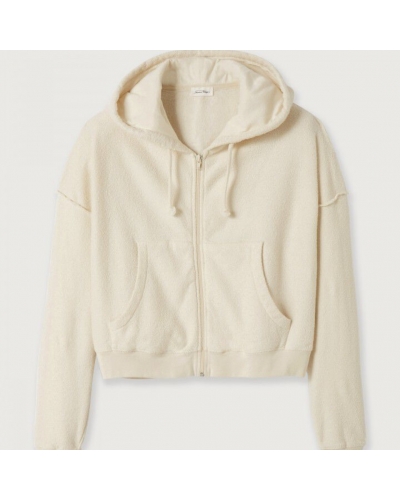 BOBY Sweat Zip Ecru AMERICAN VINTAGE - 3