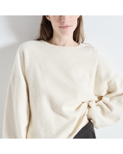 Sweat droit Ecru AMERICAN VINTAGE - 1