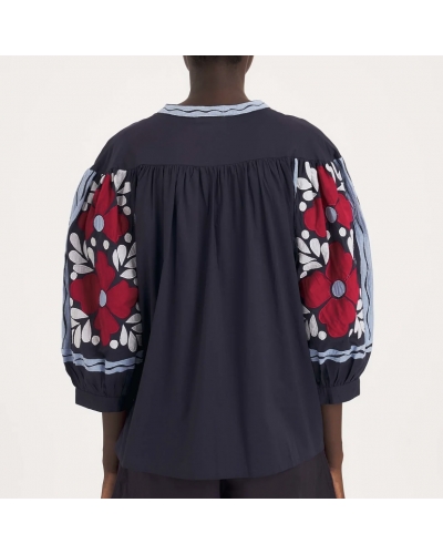 OXO Blouse navy Antik Batik - 3