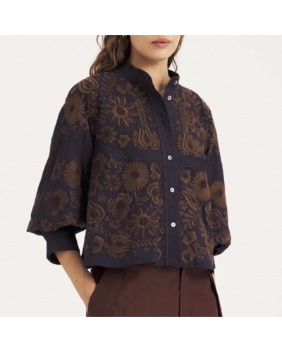 Blouse MATIAS Navy Antik Batik - 2