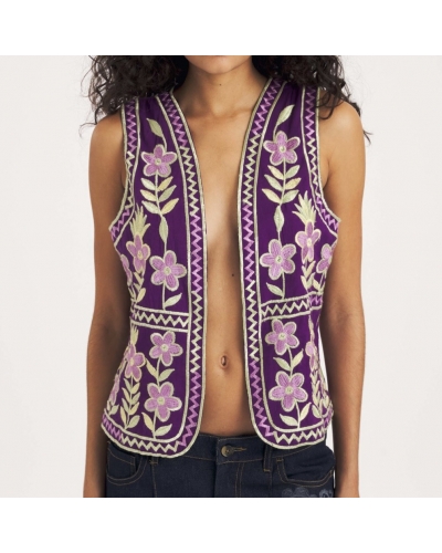 Gilet CARIOCA Purple Antik Batik - 1